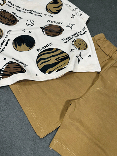 ست آستین کوتاه طرح سیاره ها 1958