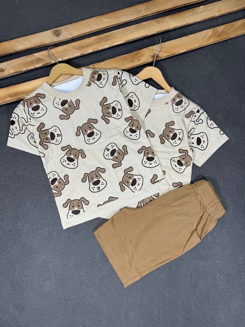 ست آستین کوتاه طرح هاپو کومار 1970