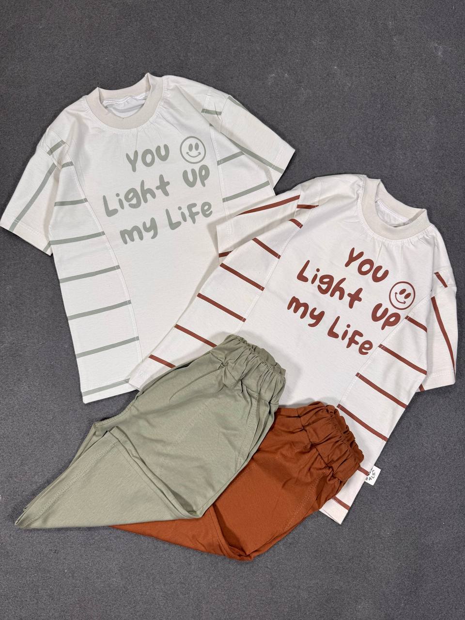 ست آستین کوتاه طرح my life 2024